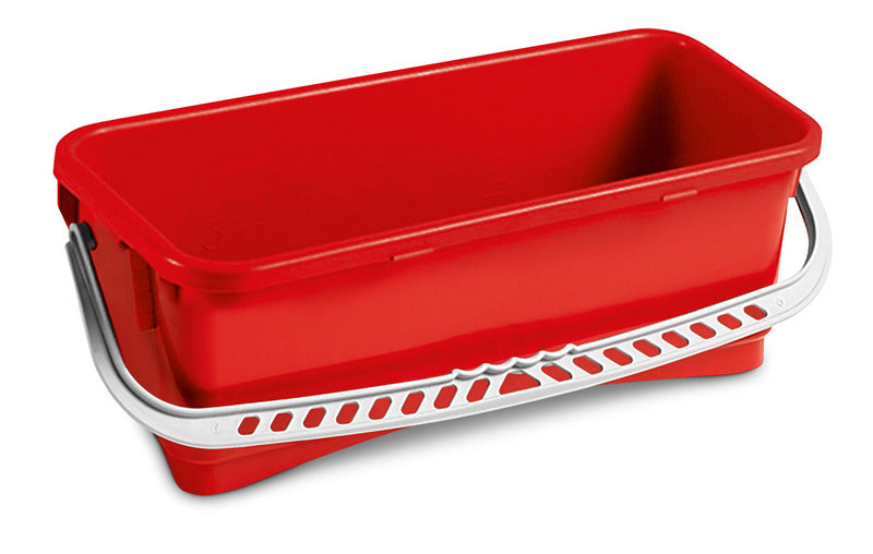 10 l Rechteckiger Eimer, rot