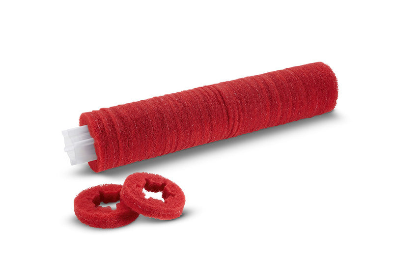 Walzenpad auf Hülse, mittel, rot, 530 mm