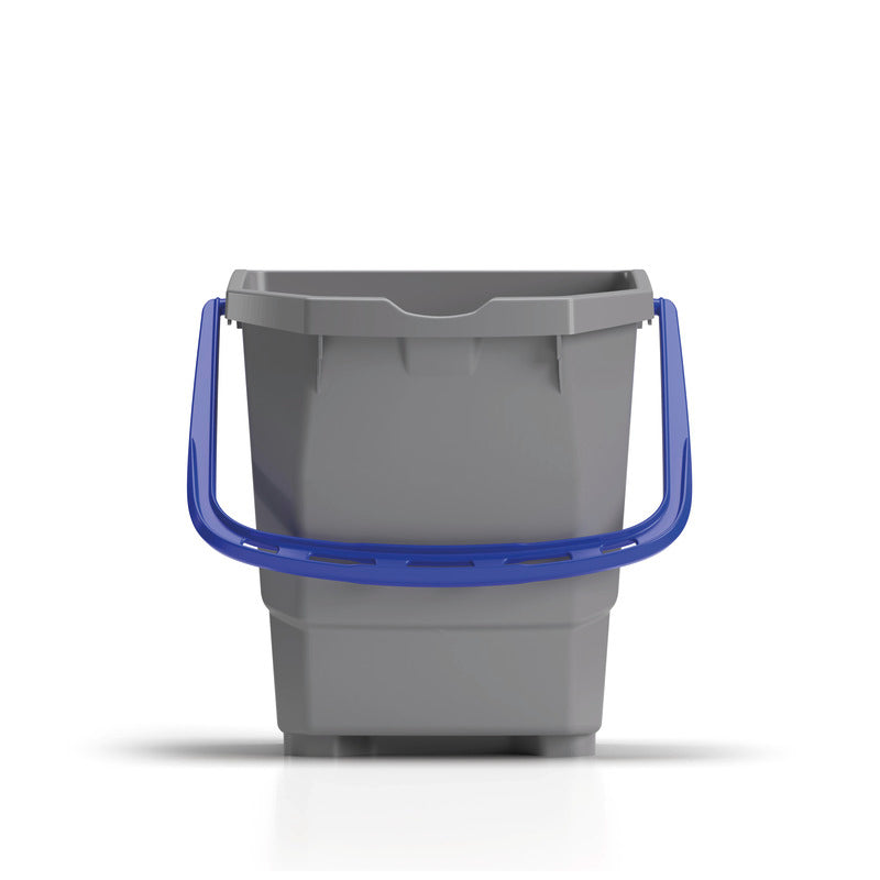 15 L grauer Eimer