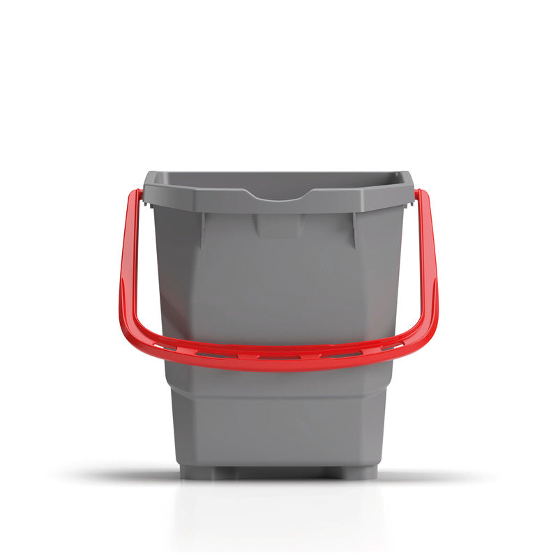 15 L grauer Eimer